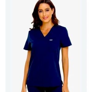 💖💙FIGS Catarina One Pocket Scrub in Navy Blue Size XXS